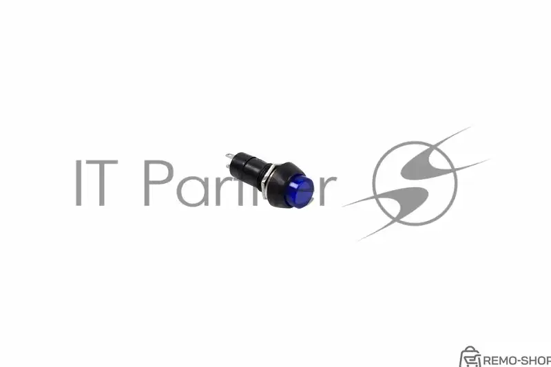 Выключатель-кнопка Rexant 250V 1А синий фиксированный