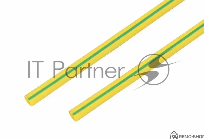 Термоусаживаемая трубка Rexant 10,0/5,0 мм, желто-зеленая, 50 шт.