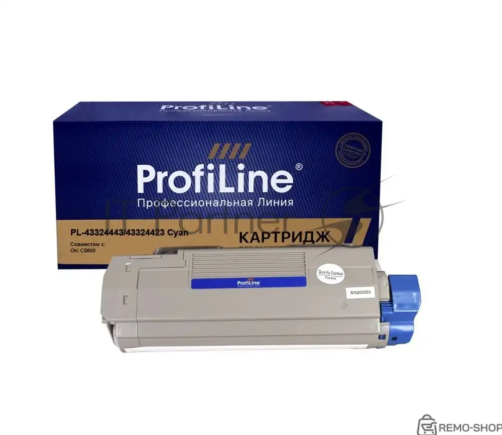 Картридж ProfiLine PL-43324443/43324423 голубой для принтеров Oki C5800