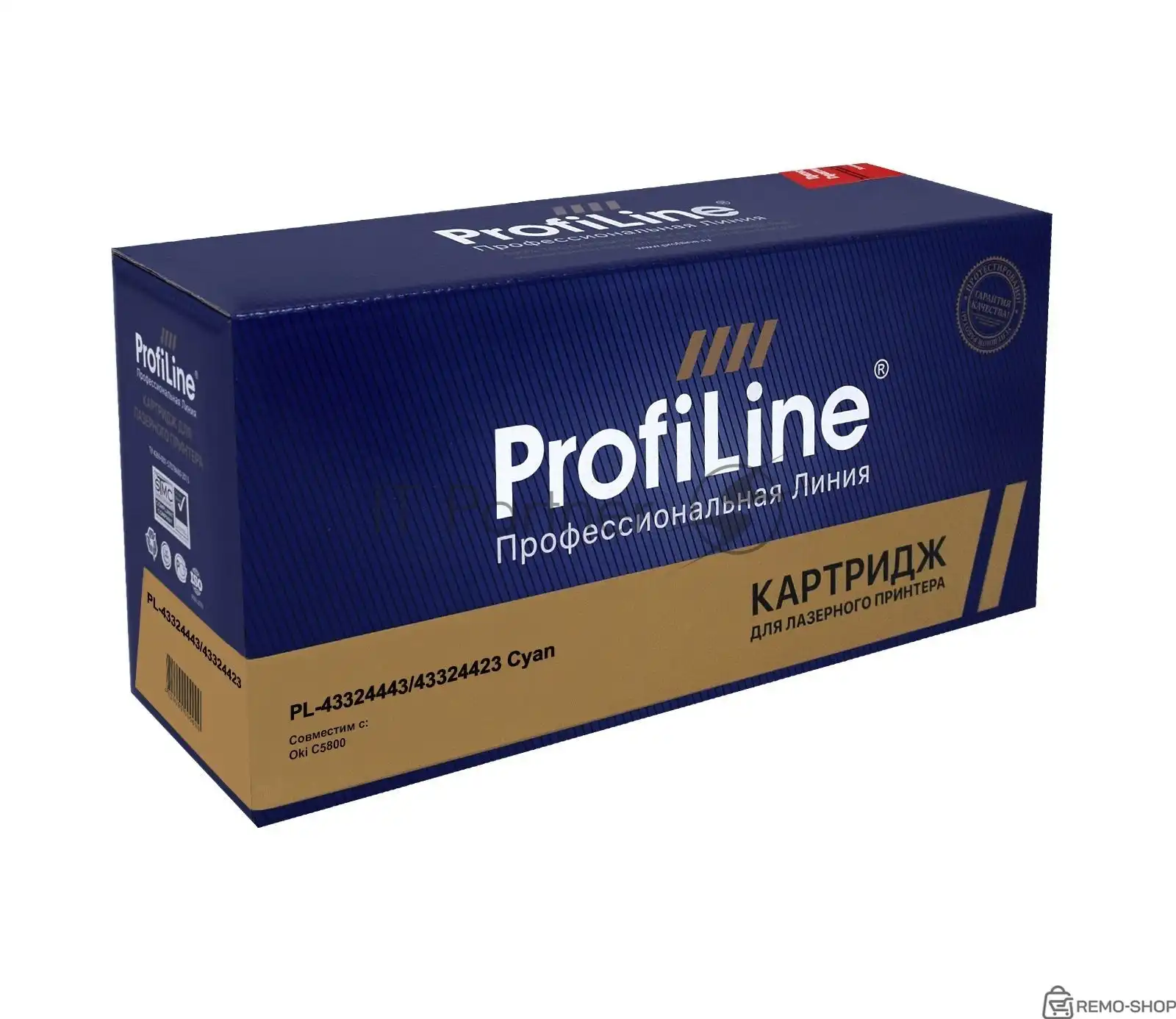 Картридж ProfiLine PL-43324443/43324423 голубой для принтеров Oki C5800 фото 2