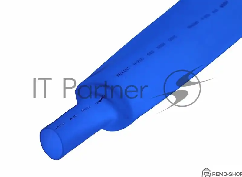 Термоусаживаемая трубка синяя 35,0/17,5 мм, упаковка 10 шт. фото 2