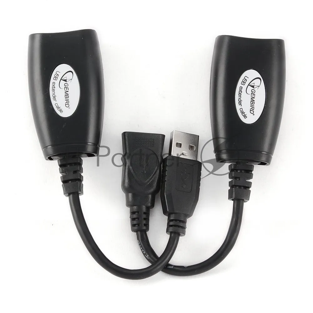 Удлинительный кабель USB 2.0 Gembird UAE-30M с разъёмами AM/AF и RJ45 фото 3