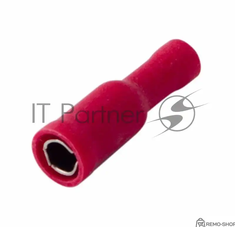 Штекерный разъем изолированный Rexant 4 мм красный