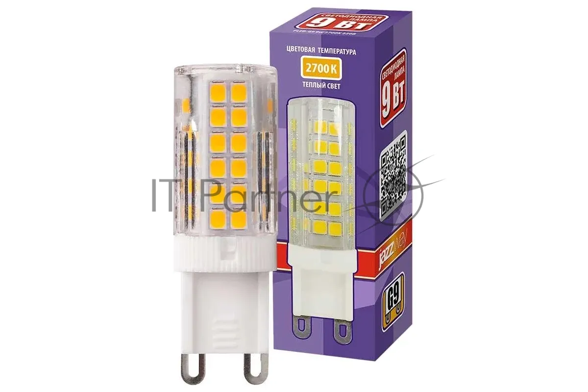 Светодиодная лампа JazzWay PLED 9Вт G9 2700К теплый белый