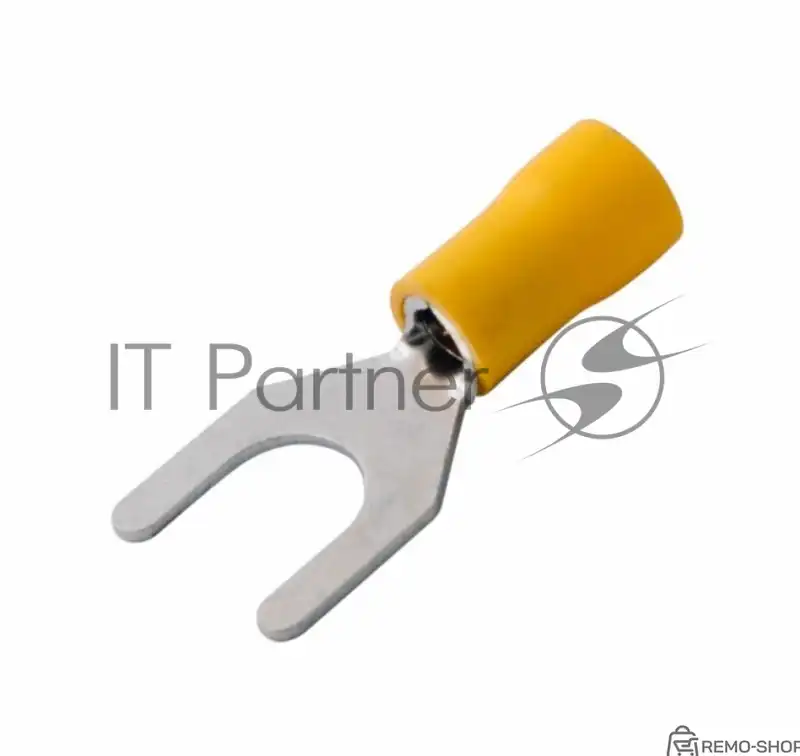 Наконечник вилочный изолированный Rexant 8.4 мм для проводов 4-6 мм², желтый