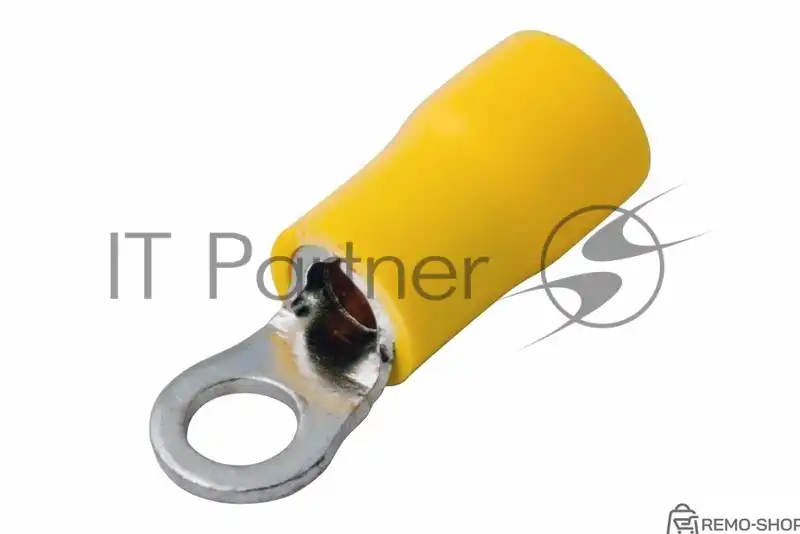Наконечник кольцевой изолированный Rexant 5.3 мм для проводов 4-6 мм², желтый