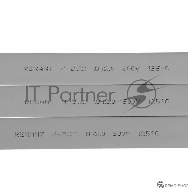 Термоусаживаемая трубка Rexant 12,0/6,0 мм, серая, 50 шт. фото 2