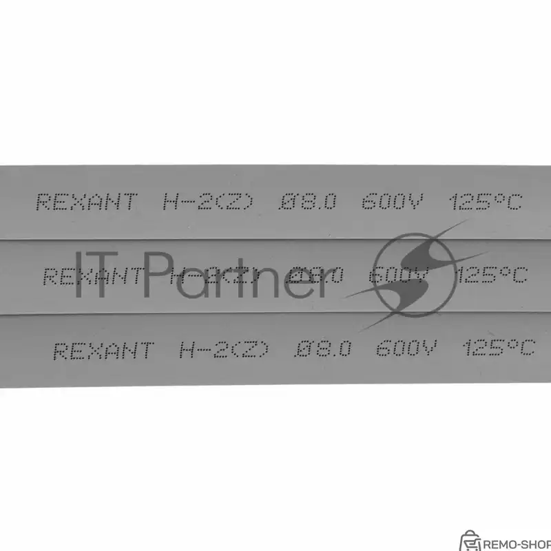 Термоусаживаемая трубка Rexant 8,0/4,0 мм, серая, 50 шт. фото 2