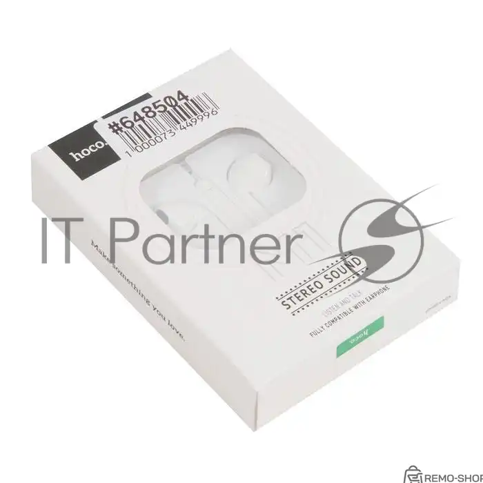 Наушники проводные-вставки с микрофоном Hoco M1 белый фото 2