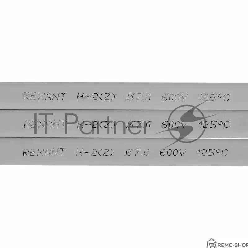 Термоусаживаемая трубка Rexant 7,0/3,5 мм, серая, 50 шт. фото 2