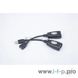 Удлинительный кабель USB 2.0 Gembird UAE-30M с разъёмами AM/AF и RJ45 фото 2
