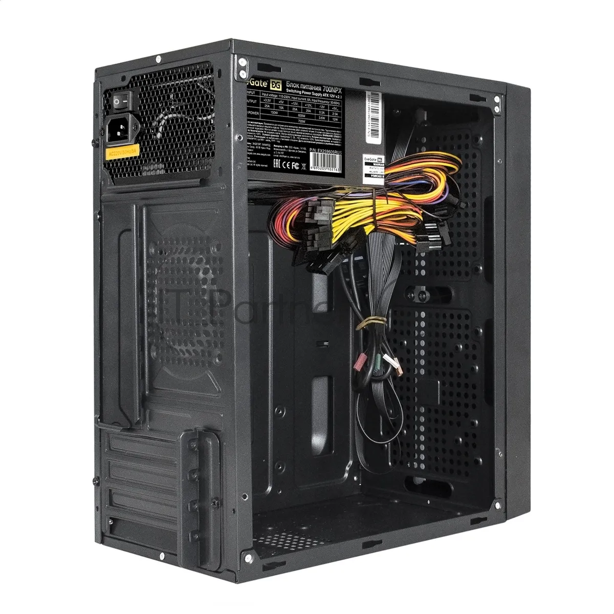 Корпус Minitower ExeGate mEVO-9301 Black-RGB, ATX фото 3
