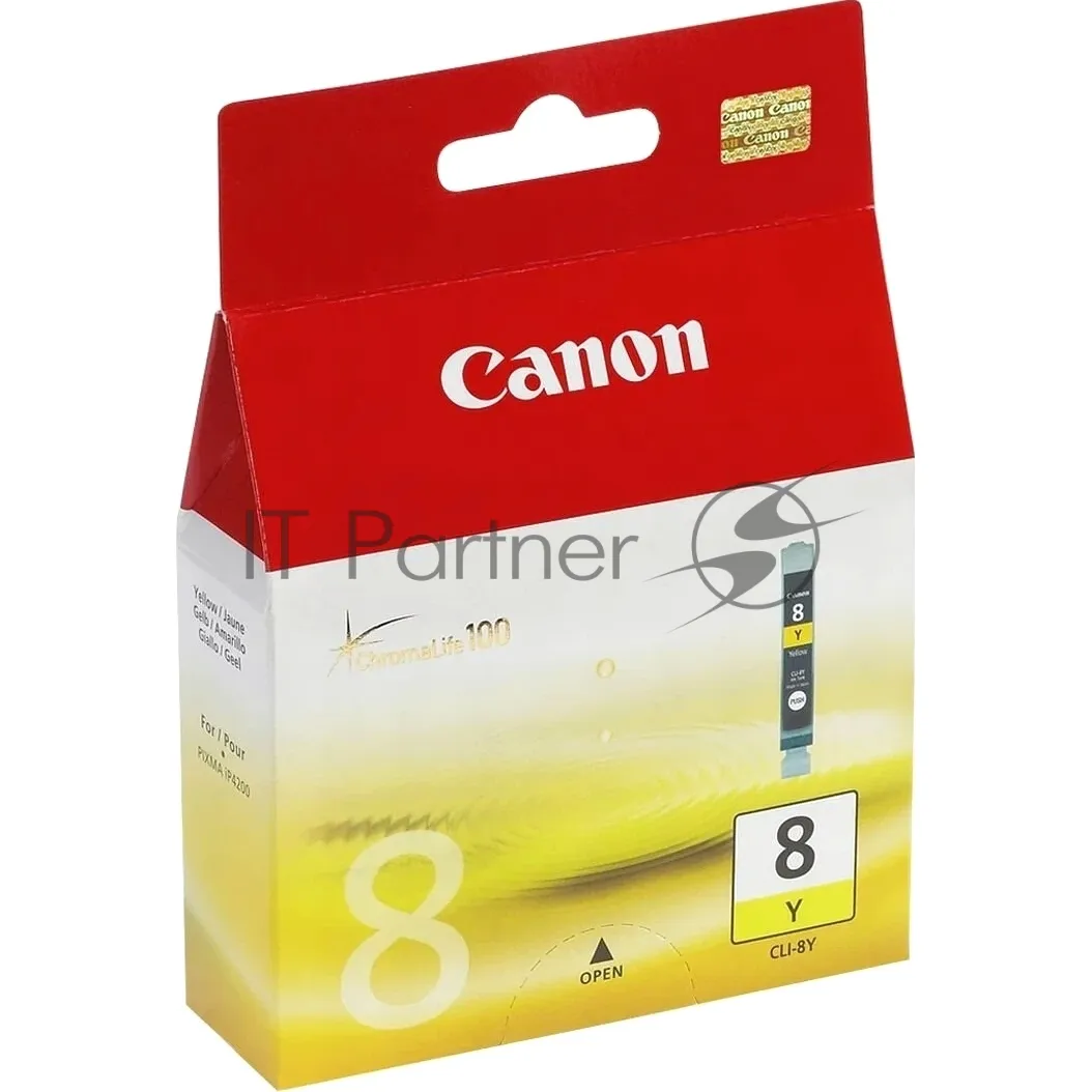 Оригинальный струйный картридж Canon CLI-8Y желтый фото 3