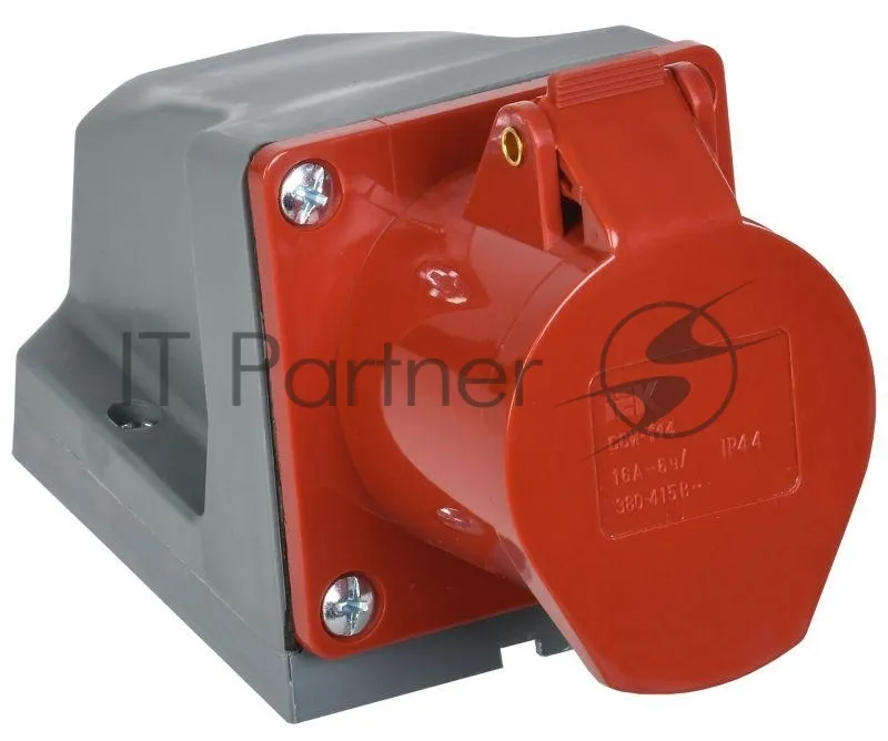 Розетка стационарная IEK PSR12-016-4 3P+PE 16А 380В IP44