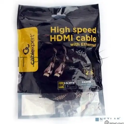 Кабель HDMI Cablexpert CCP-HDMI8К-2.5M версии 2.1, 8K, 2.5 метра фото 3