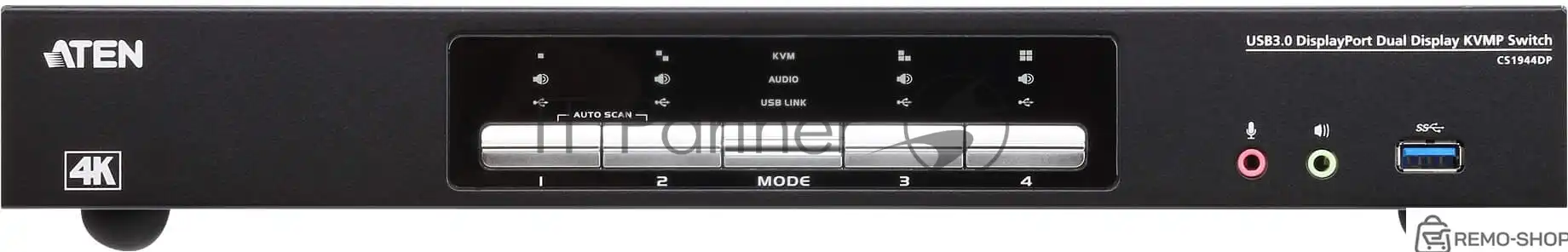 KVM-переключатель USB 4 порта с двойным DisplayPort фото 3