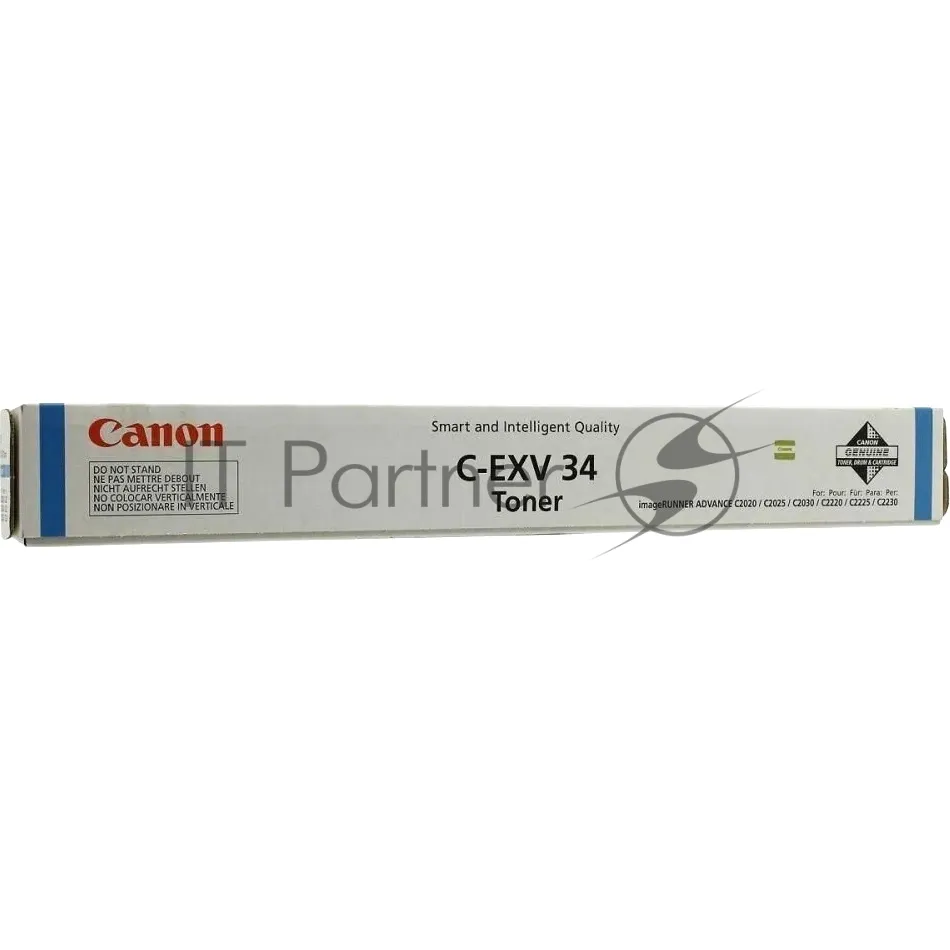 Оригинальный голубой лазерный картридж Canon C-EXV34C фото 2