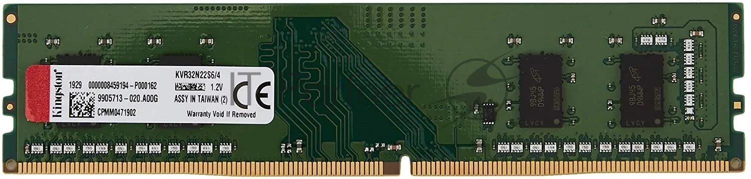 Оперативная память Kingston ValueRAM DDR4 4GB 3200MHz CL22 фото 2