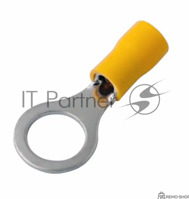 Наконечник кольцевой изолированный Rexant ø 10.5 мм для проводов 4-6 мм², желтый