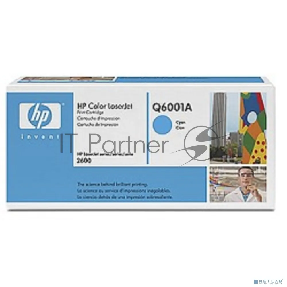 Оригинальный голубой лазерный картридж HP Q6001A для принтеров Color LaserJet 2600 фото 3