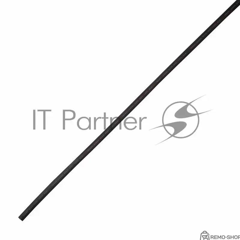 Термоусаживаемая трубка клеевая Rexant 12,0/3,0 мм черная (4:1), 10 шт. по 1 м