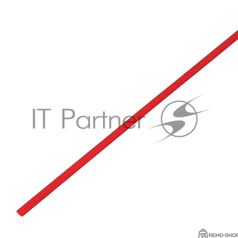 Термоусадочная трубка красная 4,0/2,0 мм, упаковка 50 шт.