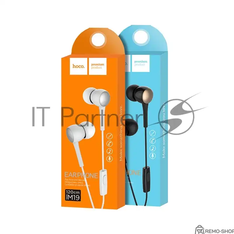 Проводные наушники-вкладыши Hoco M19 с микрофоном фото 3
