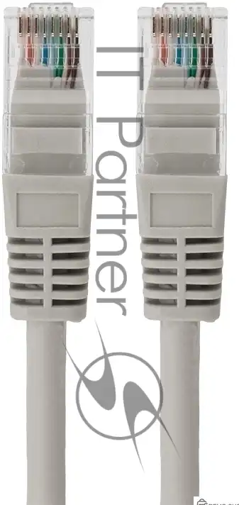 Патч-корд UTP категории 5e, 3 метра, серый фото 2