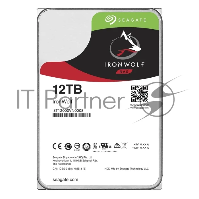 Жесткий диск Seagate IronWolf ST12000VN0008 12 ТБ фото 2