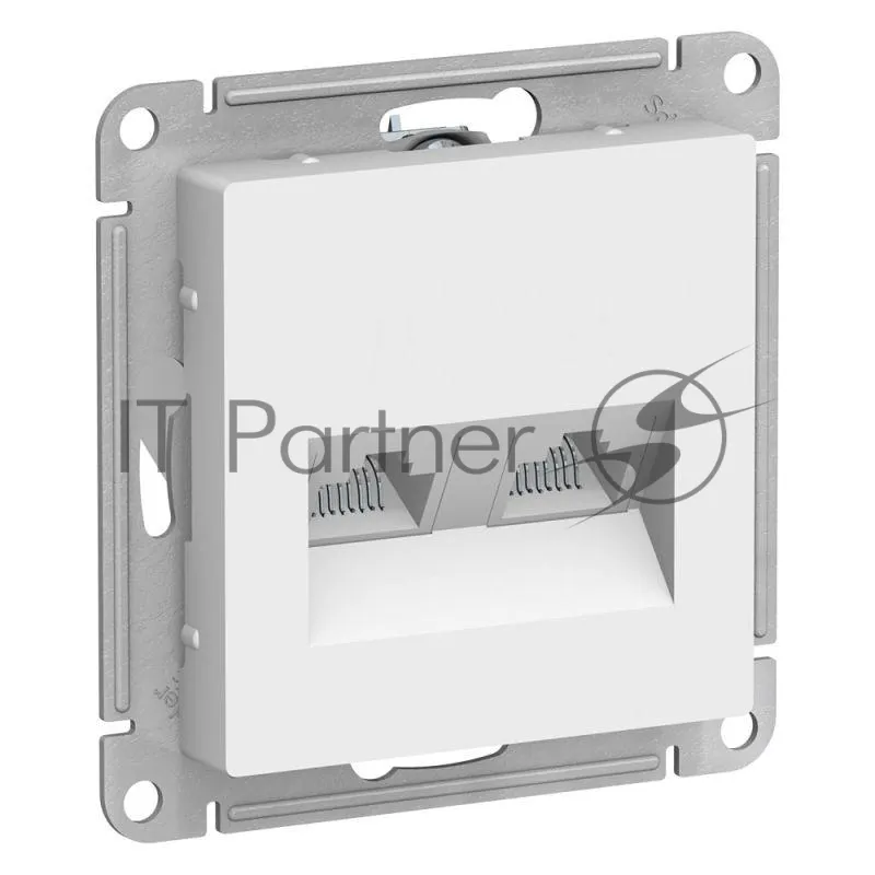 Двойная сетевая розетка RJ45 категории 5E фото 2