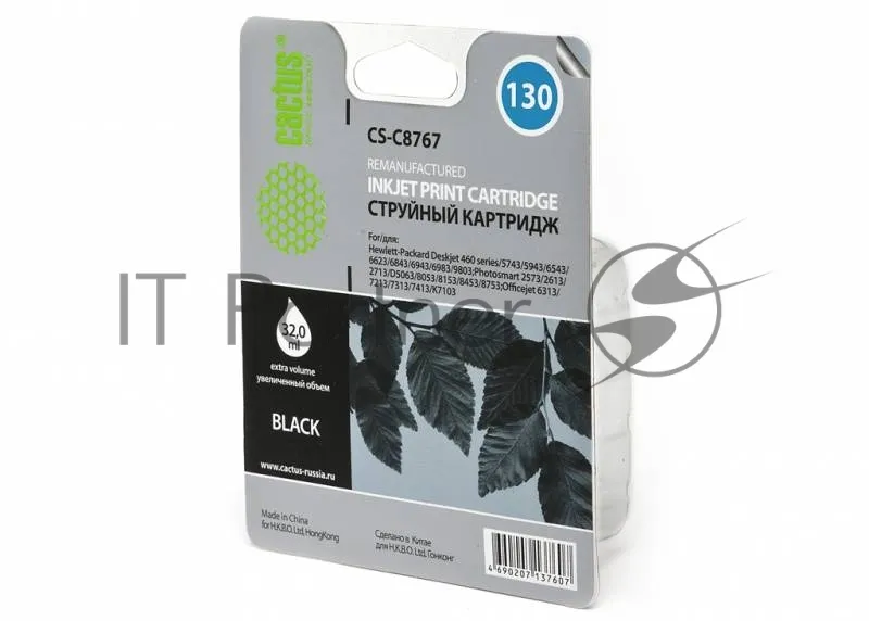Струйный картридж Cactus CS-C8767 чёрный для принтеров HP фото 2