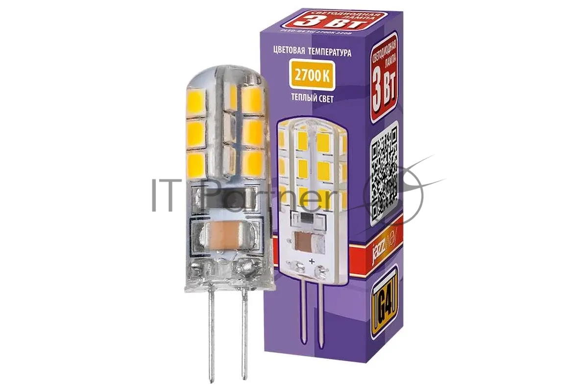 Светодиодная лампа JazzWay PLED-G4 3Вт капсульная