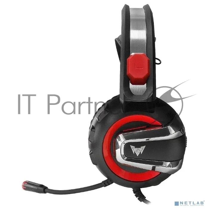 Игровая гарнитура Crown CMGH-3000 (чёрный/красный) фото 2