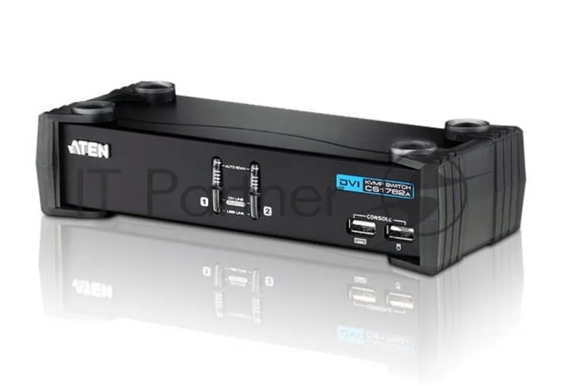 KVM-переключатель ATEN CUBIQ с 2 портами USB 2.0 и DVI фото 2
