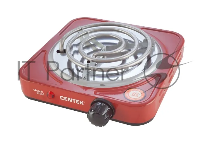 Настольная электрическая плита Centek CT-1508 красный фото 3