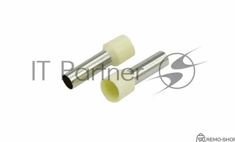 Наконечник штыревой втулочный изолированный Rexant F-18 мм 16 мм² (НШВи 16-18) слоновая кость