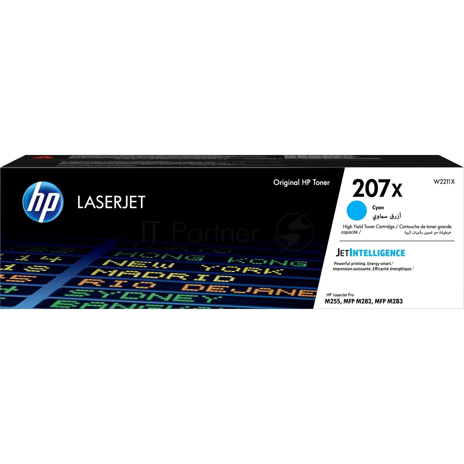 Оригинальный лазерный картридж HP 207X голубой