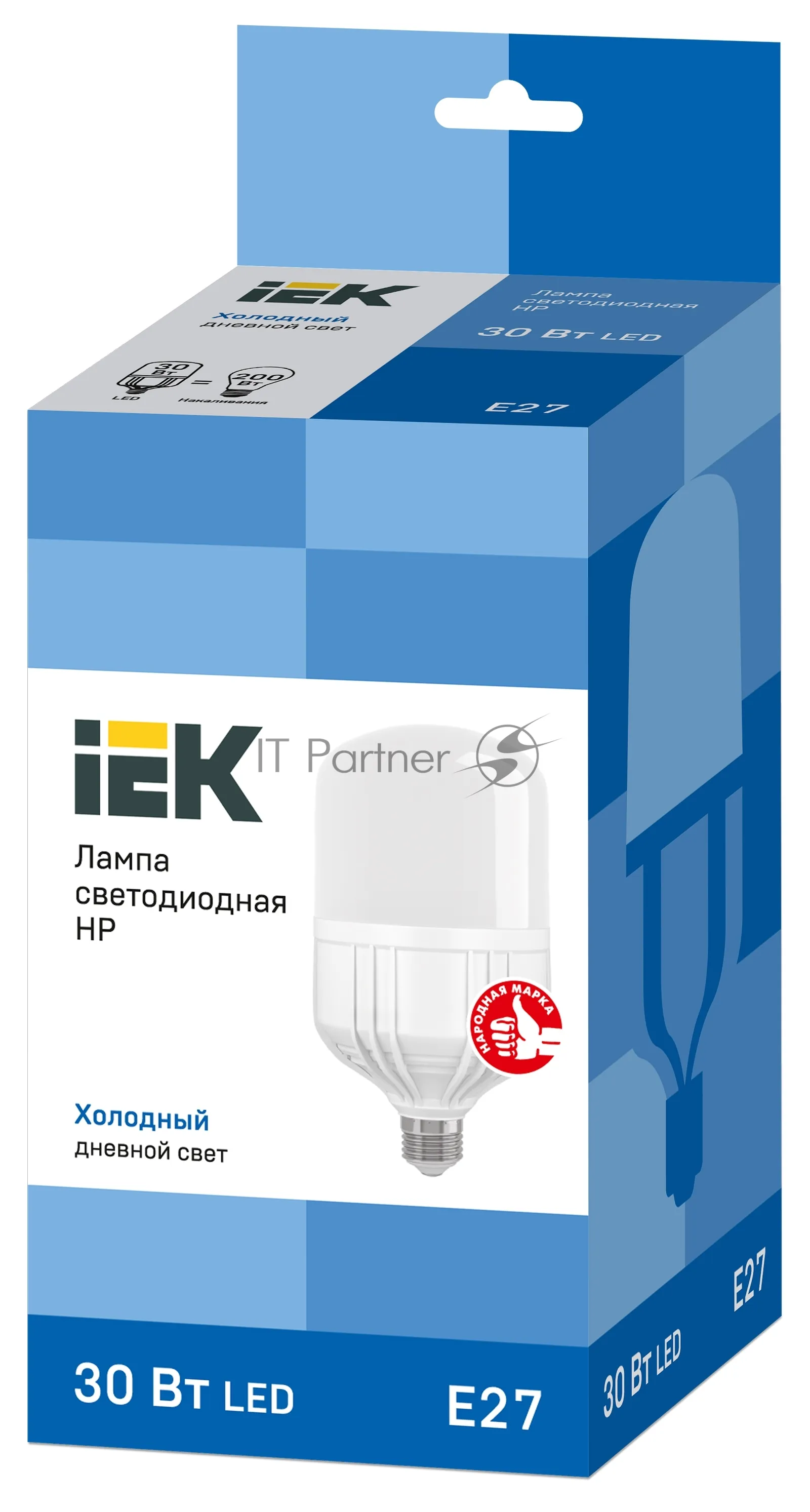 Светодиодная лампа IEK 30Вт 6500К E27