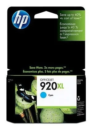 Картридж струйный HP 920XL голубой (Cyan) для принтеров OfficeJet 6000/6500 фото 3
