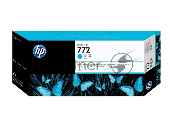 Картридж струйный HP №772 голубой для DesignJet Z5200 (300 мл) фото 3