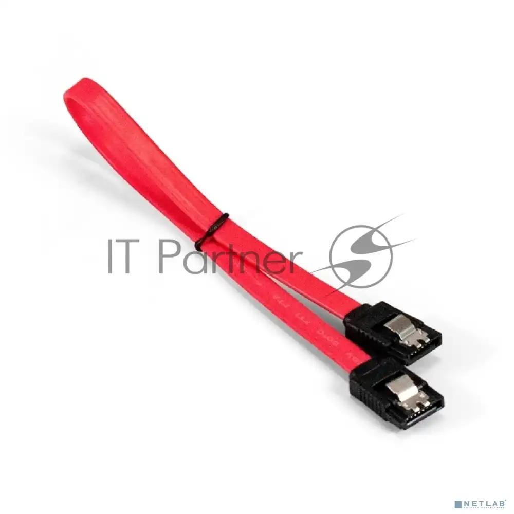 Кабель SATA ExeGate EX-CC-SATADATA-0.3L (7pin/7pin, металлические защелки, 0,3м)