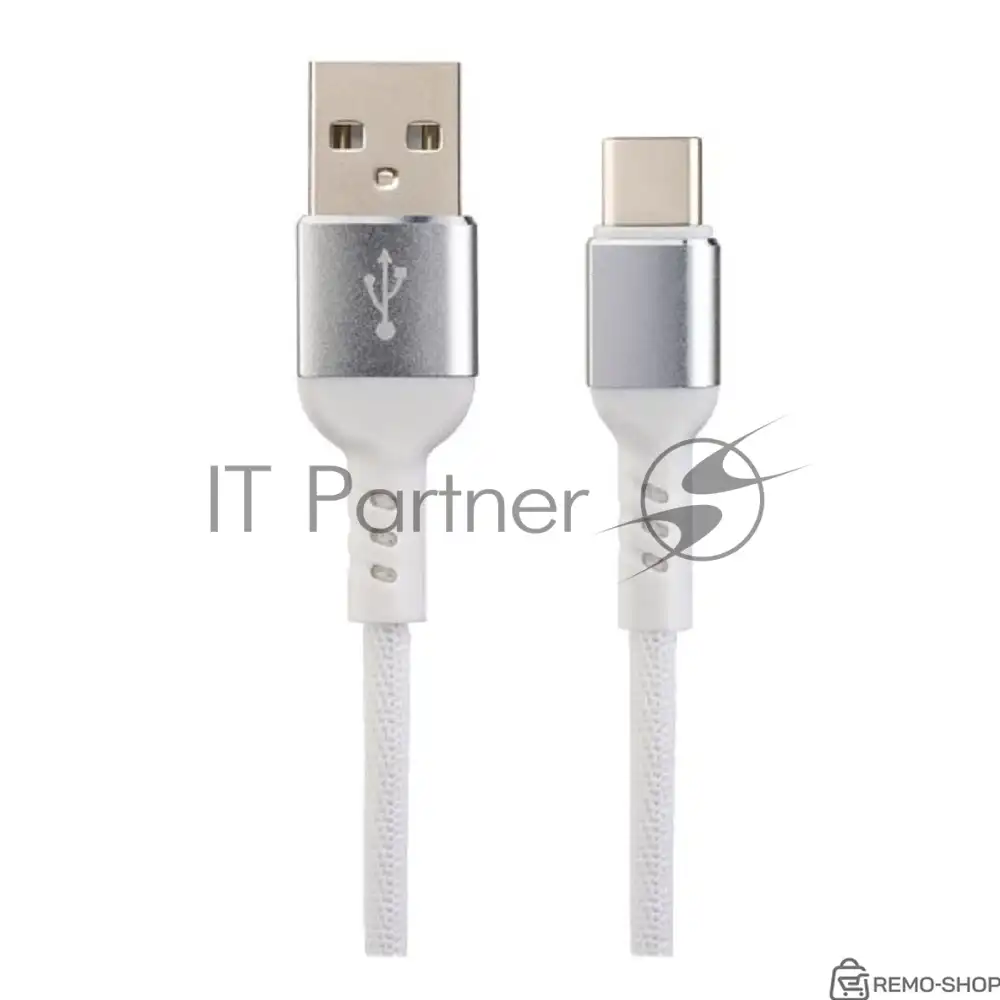 Кабель USB 2.0 Type-A - Type-C, белый, 1 м