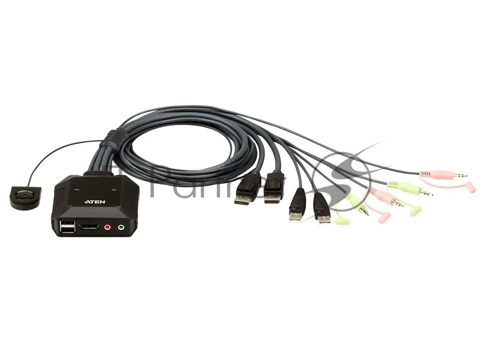 KVM-переключатель ATEN CS22DP на 2 порта с DisplayPort и USB