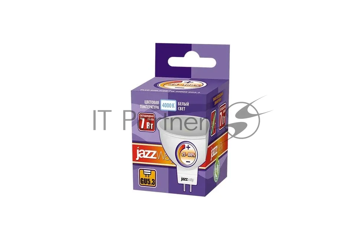 Светодиодная лампа JazzWay PLED-DIM JCDR 7Вт 4000К GU5.3 фото 2