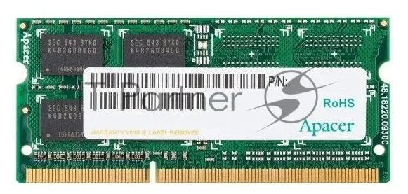 Оперативная память Apacer DDR3 4GB 1600MHz SO-DIMM фото 2