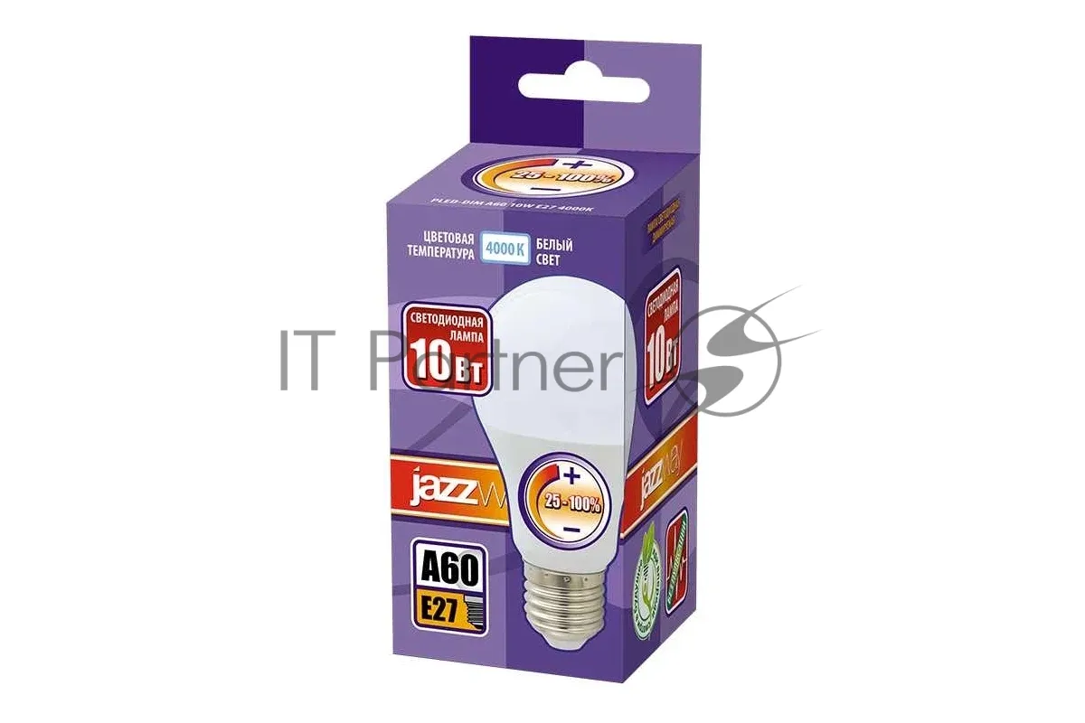 Светодиодная лампа JazzWay PLED-DIM A60 10Вт диммируемая