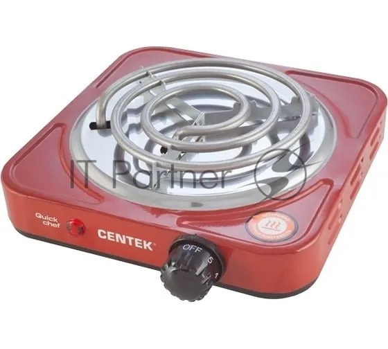 Настольная электрическая плита Centek CT-1508 красный фото 2