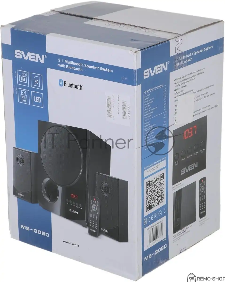 Акустическая система SVEN MS-2080 2.1 с Bluetooth и FM-тюнером фото 3