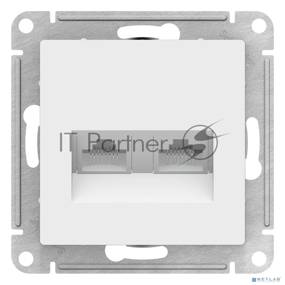 Двойная сетевая розетка RJ45 категории 5E