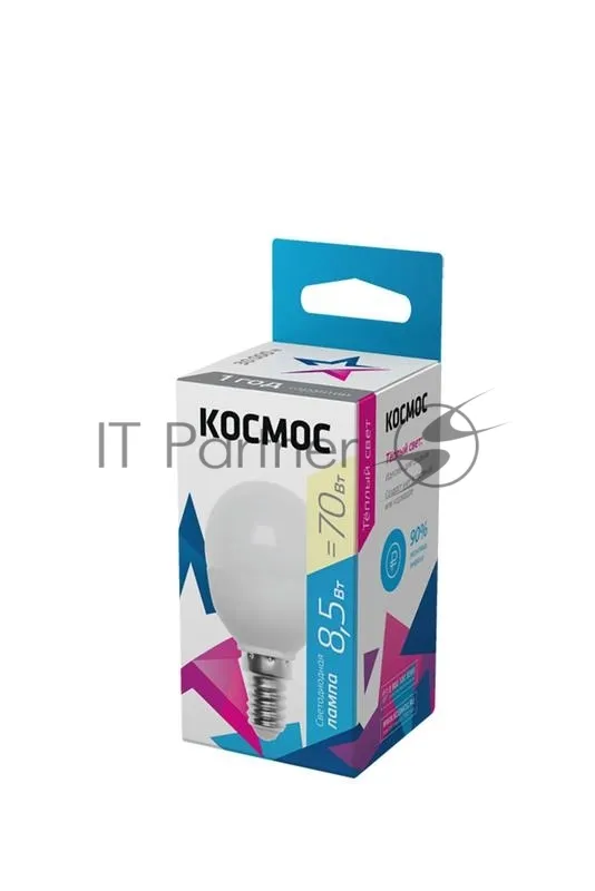 Светодиодная лампа Космос LED BASIC GL45 8.5Вт E14 3000К